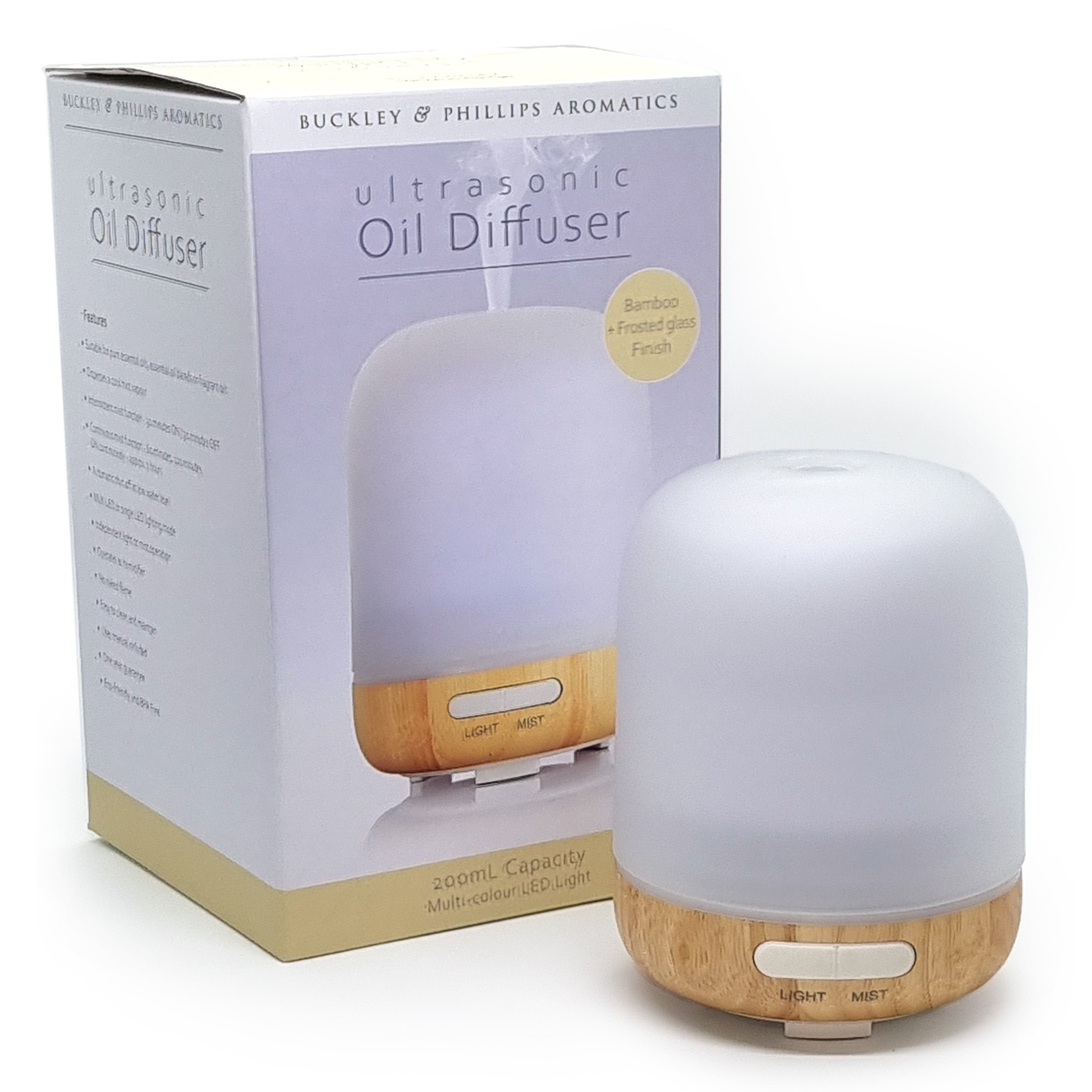 FROSTED GLASS ULTRASONIC OIL DIFFUSER