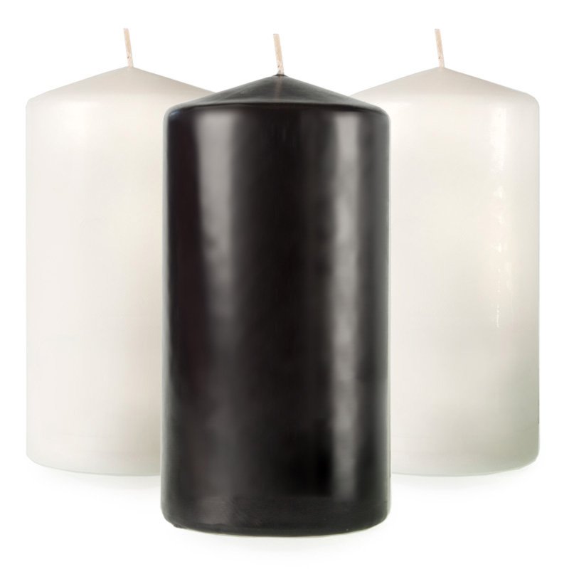 LARGE SECONDS PILLAR CANDLE 3-PACK